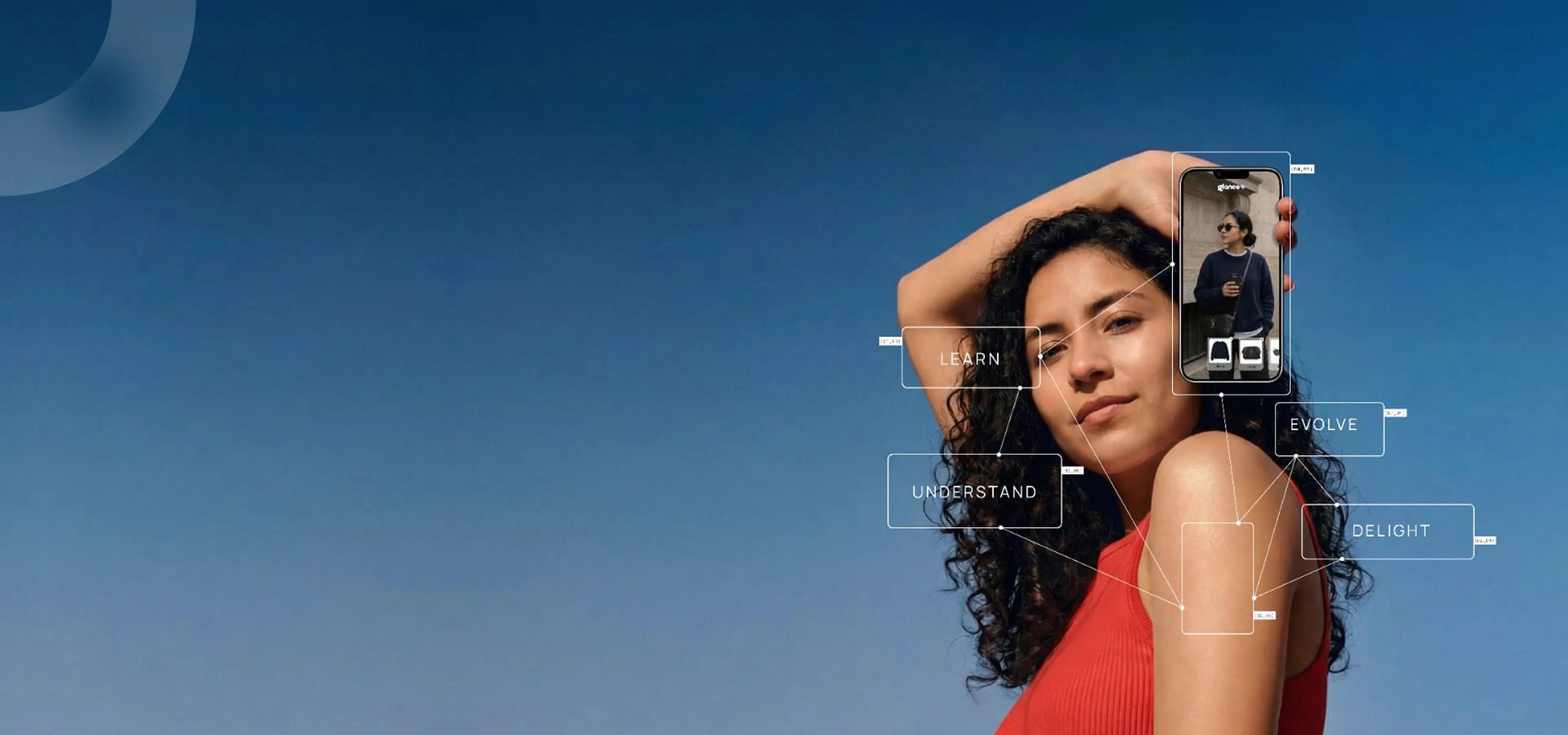 About Glance landing background
