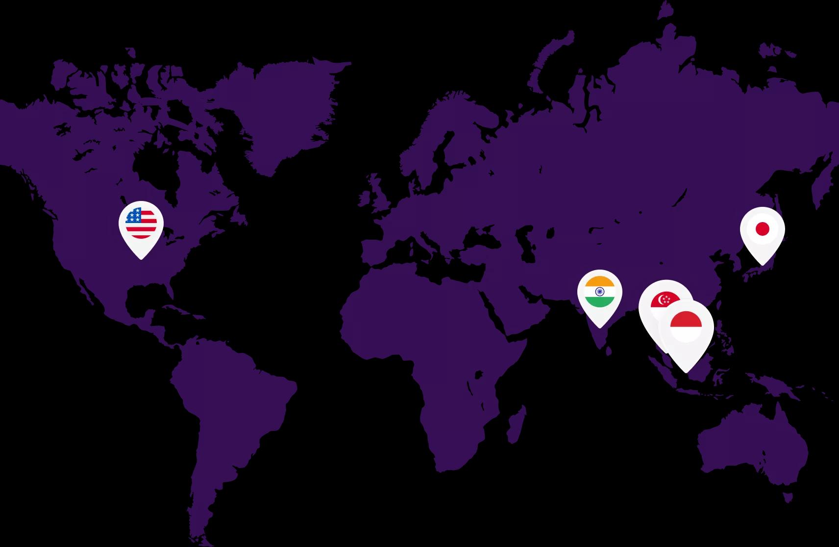 Global footprint map